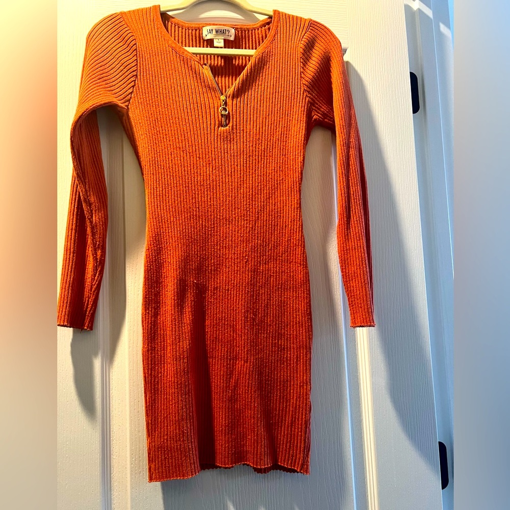 Long sleeve ribbed tunic
